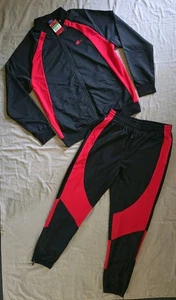Nike Air Jordan Wings Satin Track Jacket & Pants Flight Suit Bred Size XL - Picture 1 of 8