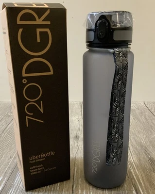 720°DGREE Trinkflasche uberBottle 1000ml GRAU Infuser Wasserflasche (R1-17 - Bild 1 von 3