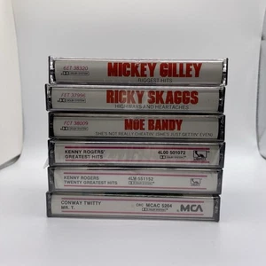 80s Country Artists Sealed Cassette Lot Gilley Rogers Bandy Twitty Scaggs Boxcar - Picture 1 of 17