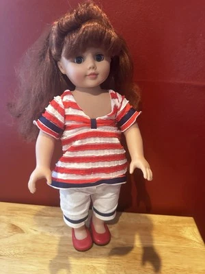 Mia Bella Madame Alexander tagged Red Dress doll 2004 18" - Image 1 of 4