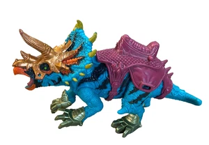 Dinosaurio de juguete Triceratop vintage Chap Mei Beast Rider - Imagen 1 de 5