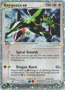 Pokemon Rayquaza ex (97/104) Dragon MP HOLO - Imagen 1 de 1