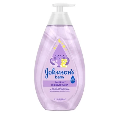 Jabón corporal hidratante Johnsons Baby Bedtime, aromas calmantes naturales, Foto 1 de 4