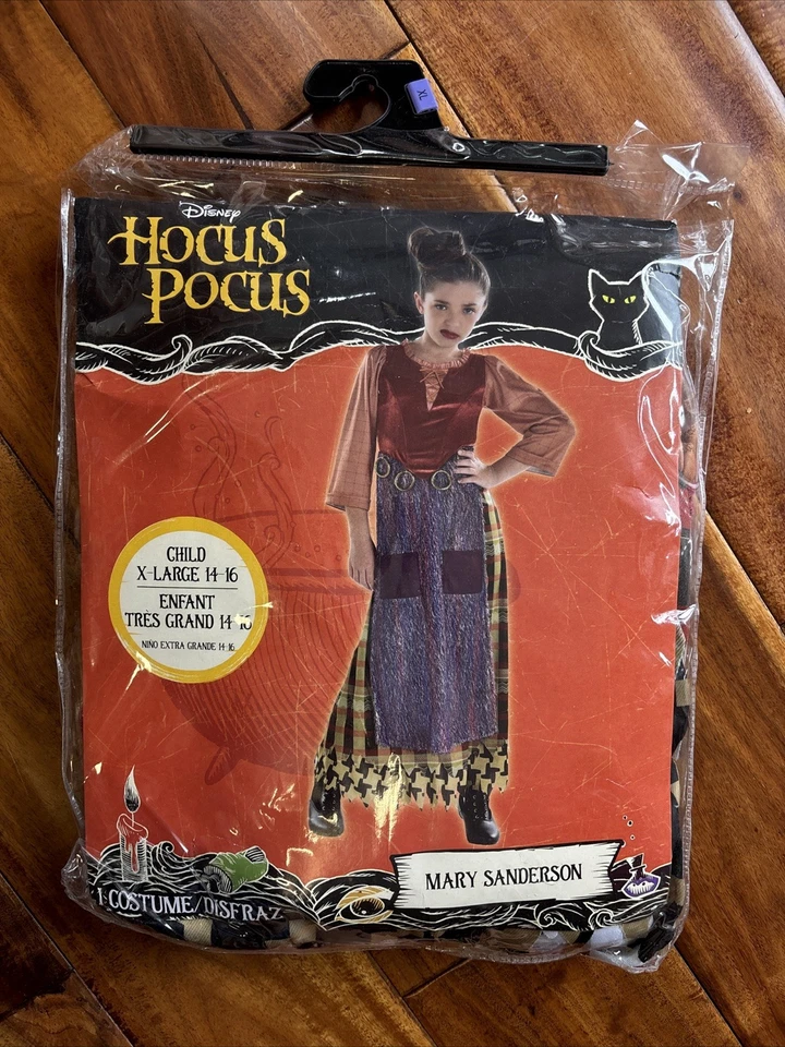 Disney Hocus Pocus Mary Sanderson Youth Spirit Halloween Costume XL Cosplay