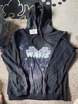 Star Wars: Sudadera con Capucha "Stardust", Talla Mujer Mediana, Color Negro Nueva con Etiquetas Foto 1 de 4