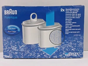 2 Pack Brita Braun Pure Aqua Water Coffee Filter Cartridge KWF2 Type 3112 - NEW - Picture 1 of 6