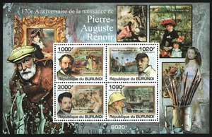 Burundi 2011 - número medio bloque 171 ** - montado sin montar o nunca montado - pintura - Renoir - Imagen 1 de 1