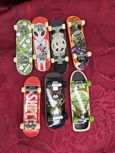 Tech Deck Lot of 7 Used Skateboards - Rob Dyrdek, Yoda, Plan B - Conditions Vary - Picture 1 of 2