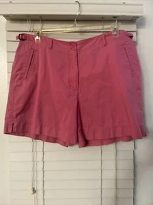 Khakis International Design Shorts Womens Size 16 Pockets 100% Cotton Pink - Picture 1 of 11