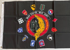 New VIETNAM VETERAN 2X3ft FLAG superior quality fade resistant USA seller - Picture 1 of 4