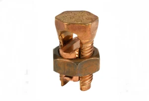 ILSCO IK-250 Copper Split Bolt Connector 250 KCMIL from 10AWG to 2/0 AWG 35 kV, - Picture 1 of 4