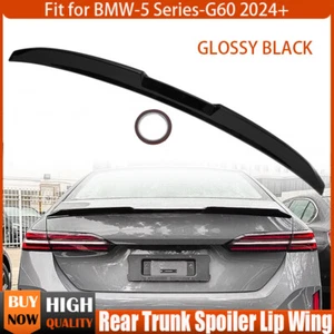 Alerón trasero negro brillante para BMW Serie 5 G60 530i i5 2024 2025 - Imagen 1 de 10