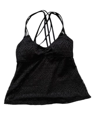 Blusa de natação Bongo Juniors crochê preta - Imagem 1 de 3