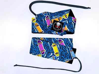 Skateboards 80s Wrist Wraps for CrossFit, Calisthenics, Gym, Weightlifting - Image 1 of 4