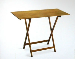 TAVOLO PIEGHEVOLE PICNIC IN LEGNO 60X80 COLORE NATURALE - Foto 1 di 1