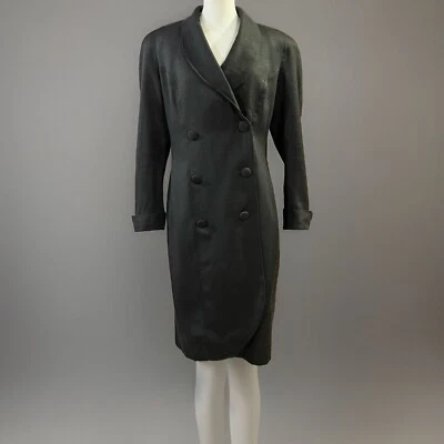 Abrigo negro para mujer talla 8 Misty Harbor con hombreras Foto 1 de 4