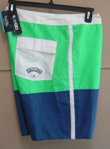 NWT $54 SALT LIFE 36 SUNRAY SLX-QD Swim Boardshort Aqua Trunks GREEN TEA SLM4022 - Picture 1 of 6