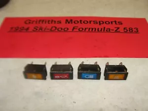 1994 Ski-Doo Formula Z 583 dash warning lights hi beam oil hand thumb warmer - Picture 1 of 7