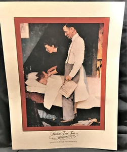 Norman Rockwell Freedom Prints 17x22 Juego de 4 Miedo, Deseo, Adoración, Discurso SM20 - Imagen 1 de 4
