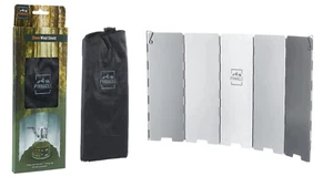 SUMMIT Camping Hiking 5 Panel Stove Shield & Carry Bag 42x24 cm Compact Pinnacle - Picture 1 of 4