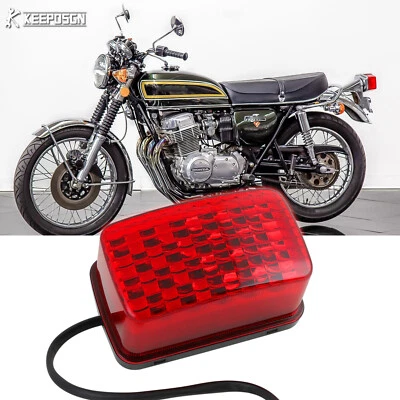 Red 26 LEDs Tail Light Assembly Running + Brake Light For Honda CB 750 500 125S - Image 1 of 4