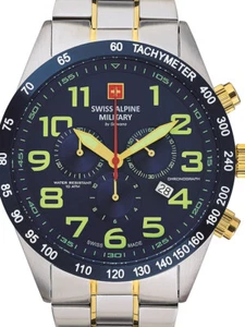 Swiss Alpine Military 7047.9145 Chronograph Herrenuhr 45mm 10ATM - Bild 1 von 3