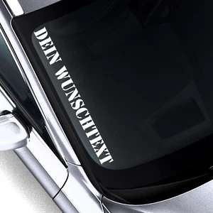 1x WUNSCHTEXT 60cm Aufkleber Frontscheibenaufkleber Beschriftung Schriftzug - Bild 1 von 3