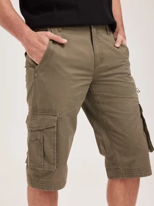 Just Jeans Men's Olive 26" Below The knee Cotton Cargo Shorts Size: 38 - Picture 1 of 4