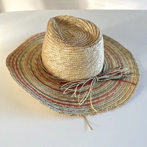 Cappello Anthropologie San Diego Company Rainbow Fedora cappello di paglia. Taglia unica. - Foto 1 di 7