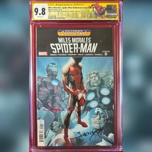 MILES MORALES SPIDER-MAN #0 CGC 9.8 SS FIRMATO DA CLAYTON CRAIN MARK BAGLEY - Foto 1 di 1