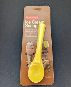 Vintage Rubbermaid Ice Cream Scoop Yellow Dishwasher Proof NOS New 1910 - Picture 1 of 5