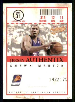 2004-05 Fleer Authentix Jerseys #33 Shawn Marion /175 - Image 1 of 2