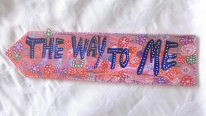 Handmade Multicolor Arrow Sign Home Decor Art Wooden Painted For Wall Or Door - Picture 1 of 6