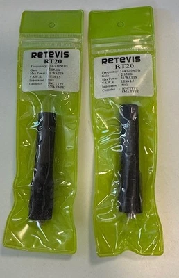 Antena Suave Doble Banda 144/430MHz SMA-F RETEVIS H-777 Radio RT20 Lote 2 ENVÍO GRATUITO Foto 1 de 2