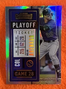 NOLAN ARENADO 2020 CONTENDERS SILVER PLAYOFF TICKET /18 ROCKIES CARDINALS - Bild 1 von 2