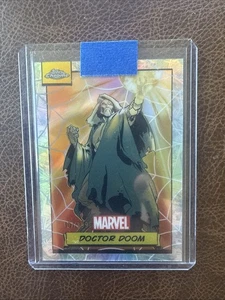 2024 Topps Chrome Marvel Dr. Doom  Spiderweb Refractor #/399 - Picture 1 of 3