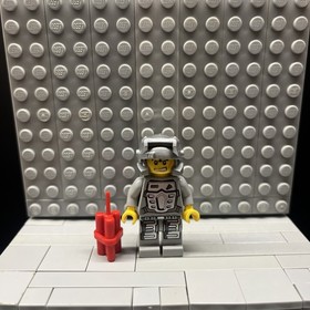 Lego Powers Miners Rex In Gray Suit PM024 From Set 8188
