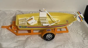 Barbie Vintage Andiamo a Pesca 1973 Barca E Rimorchio Incompleto - Foto 1 di 6