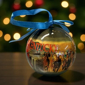 Kentucky Souvenir Weihnachtsschmuck Pferd Kardinal blau Gras Kentucky Derby - Bild 1 von 10