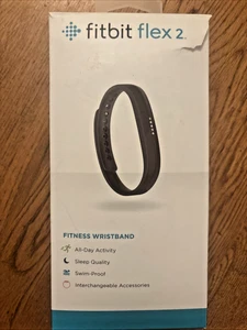 Fitbit Flex 2 Health Activity Sleep Tracker Bluetooth Small/Large Band New Black - Picture 1 of 7