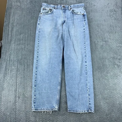 Pantalones de mezclilla de colección Levis 565 para hombre 34x30 (se adapta a 32x29) azul holgados pierna ancha EE. UU. AÑOS 90 Foto 1 de 4