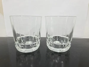 Set of 2 Vintage France Old Fashioned Whiskey Low High Ball Glass - Picture 1 of 6