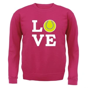 Love Tennis Ball - Kids Hoodie / Sweater - Wimbledon Player Balls Love Fan - Picture 1 of 20