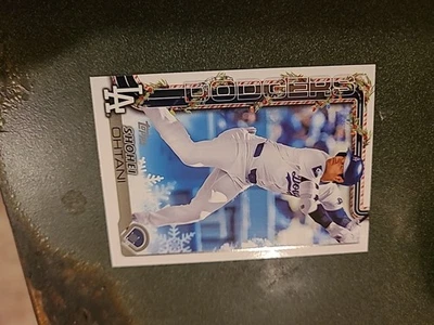 Shohei Ohtani Dodgers Topps Holiday Series. 2025 H1 and H200. 2021 HW80 Angels - Image 1 of 4