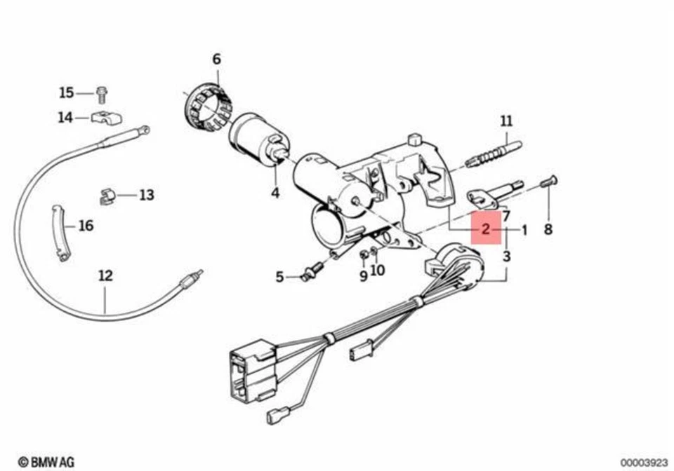 Cerradura de dirección original BMW M5 Z1 E32 E34 518g 518i 520i 524td 525i 32311155240 Foto 1 de 1