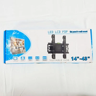🖥️ TV Wall Mount Bracket 14–43" LED LCD Flat Panel Tilt Mount w/ Level - Image 1 of 4