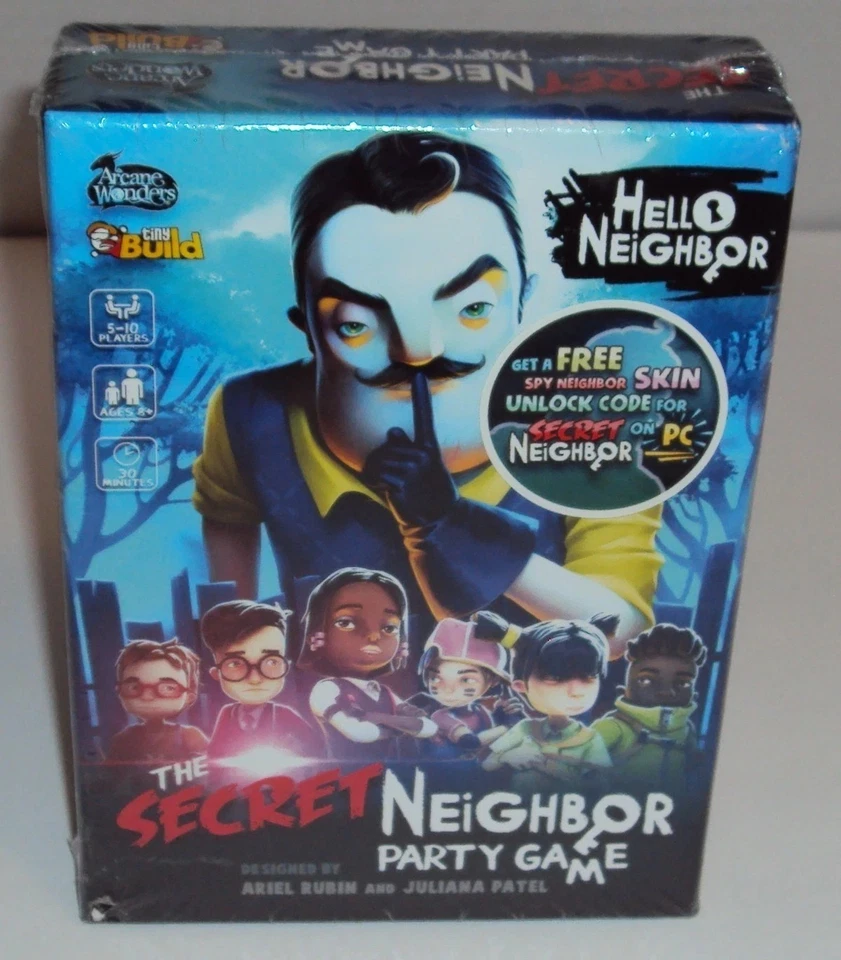 Hello Neighbor The Secret Neighbor Party Game Arcane Wonders Tiny Build Sealed - Image 1 of 1