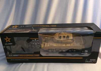 RC Remote Control Army Battle Tank W/ Lights Sound Rotating Kids Toy Gift - Image 1 of 3