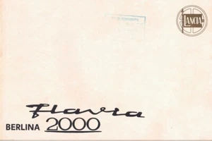 Catalogue Brochure Lancia Flavia 2000 06/1970 Italiano français english deutsch - Imagen 1 de 2