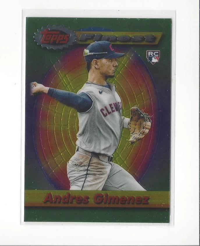 2021 Finest Flashbacks #85 Andres Gimenez RC Rookie Guardians - Image 1 of 1